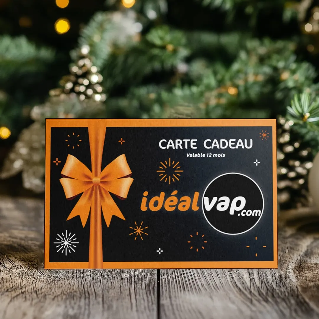 Carte cadeau imprimée, présentée en mise en situation